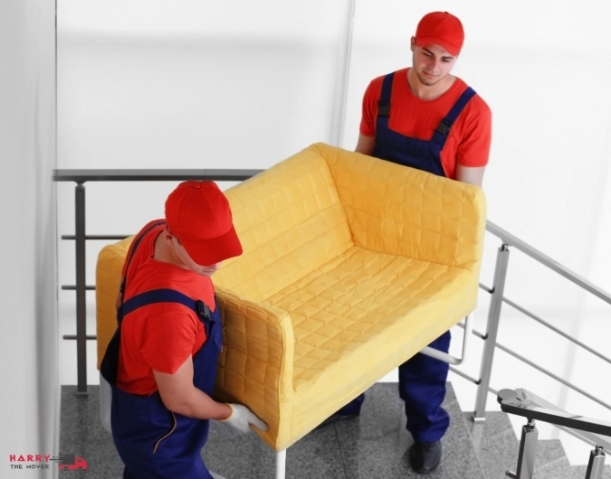 "Harry The Mover team handling furniture safely during a move in Canberra.