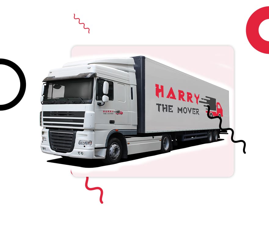 Interstate moving truck from Harry The Mover delivering reliable long-distance furniture and house relocation services with flexible scheduling and customised moving plans across Australia.